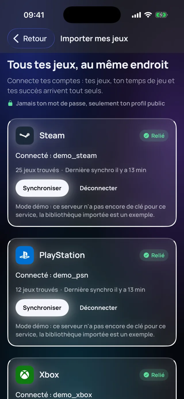 Importer ses jeux Steam, PlayStation et Xbox